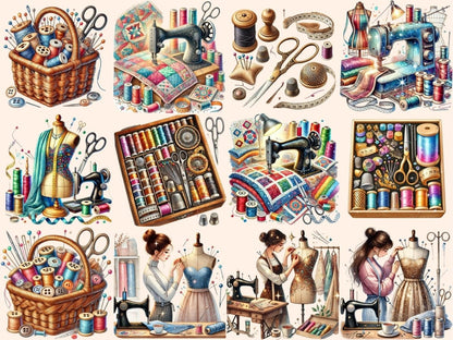 Sewing Hobbyists Clipart craft design - Wonders Artist