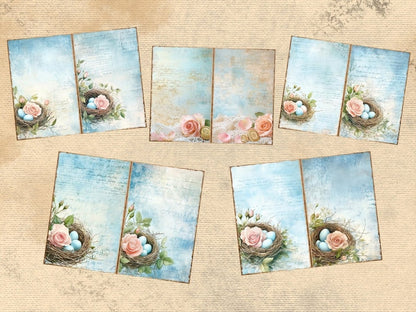 Shabby Chic Roses Journal Pages (P1) Chic Rose Pages - Wonders Artist