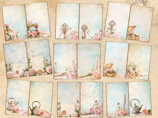 Shabby Chic Roses Journal Pages (P2)