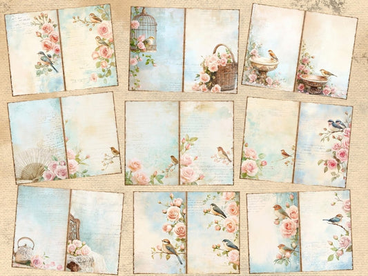 Shabby Chic Roses Journal Pages (P3)