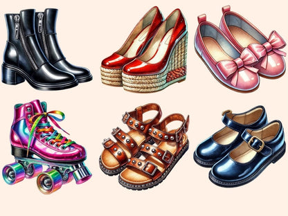 Shoes Clipart Boot Illustrations - Wonders Artist