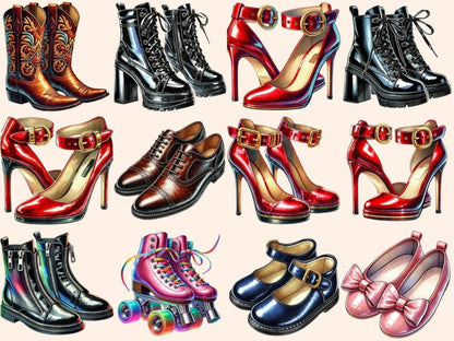 Shoes Clipart Boot Illustrations - Wonders Artist