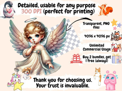 Shushing Angels Clipart Angel Clipart - Wonders Artist