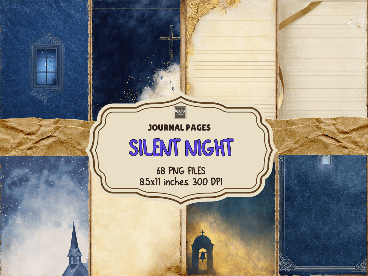 Silent Night Journal Pages All Bundles Journal Pages new bundles all - WondersArtist