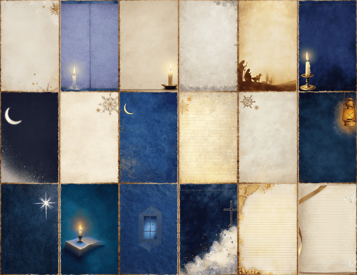 Silent Night Journal Pages All Bundles Journal Pages new bundles all - WondersArtist
