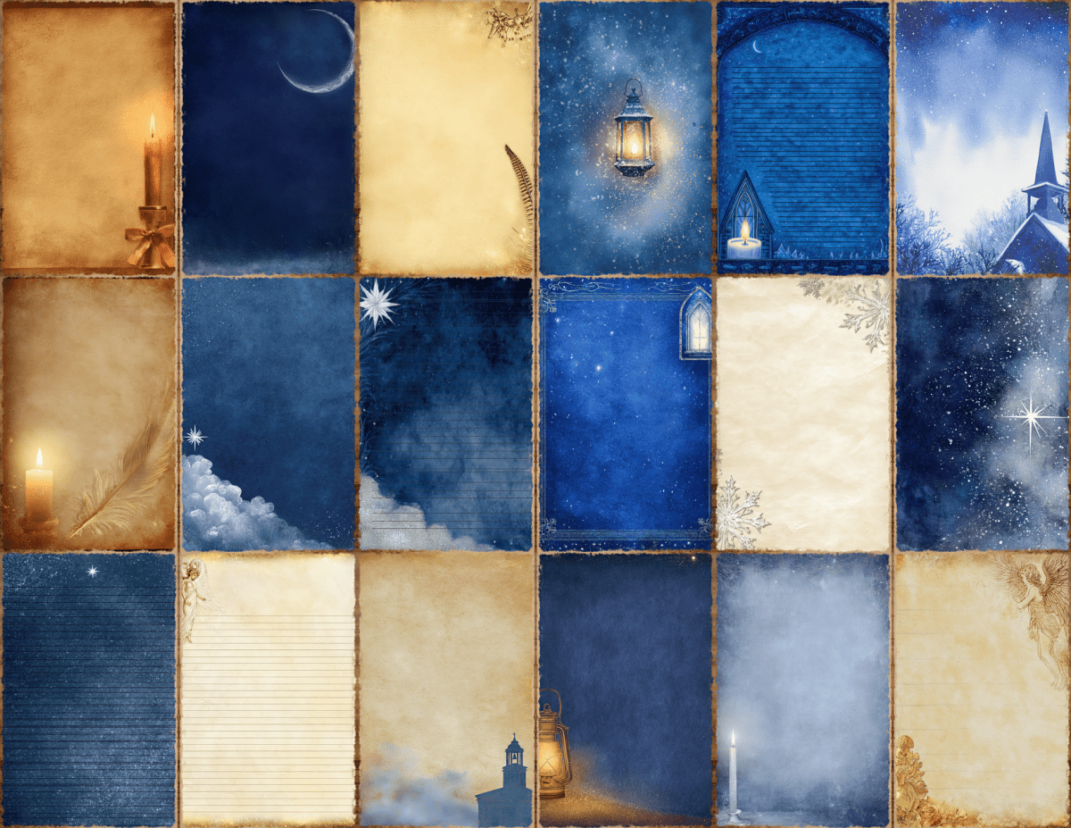 Silent Night Journal Pages All Bundles Journal Pages new bundles all - WondersArtist