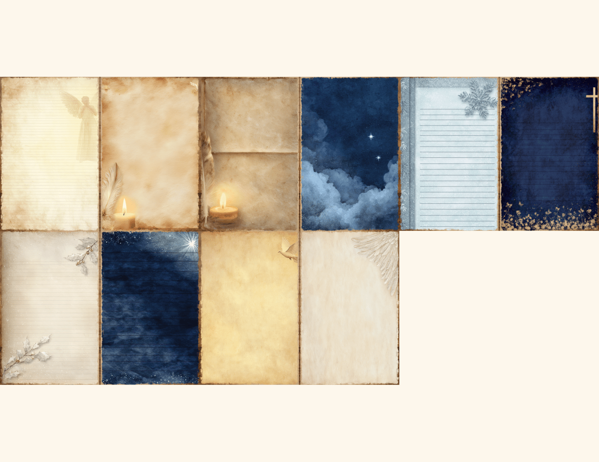 Silent Night Journal Pages All Bundles Journal Pages new bundles all - WondersArtist