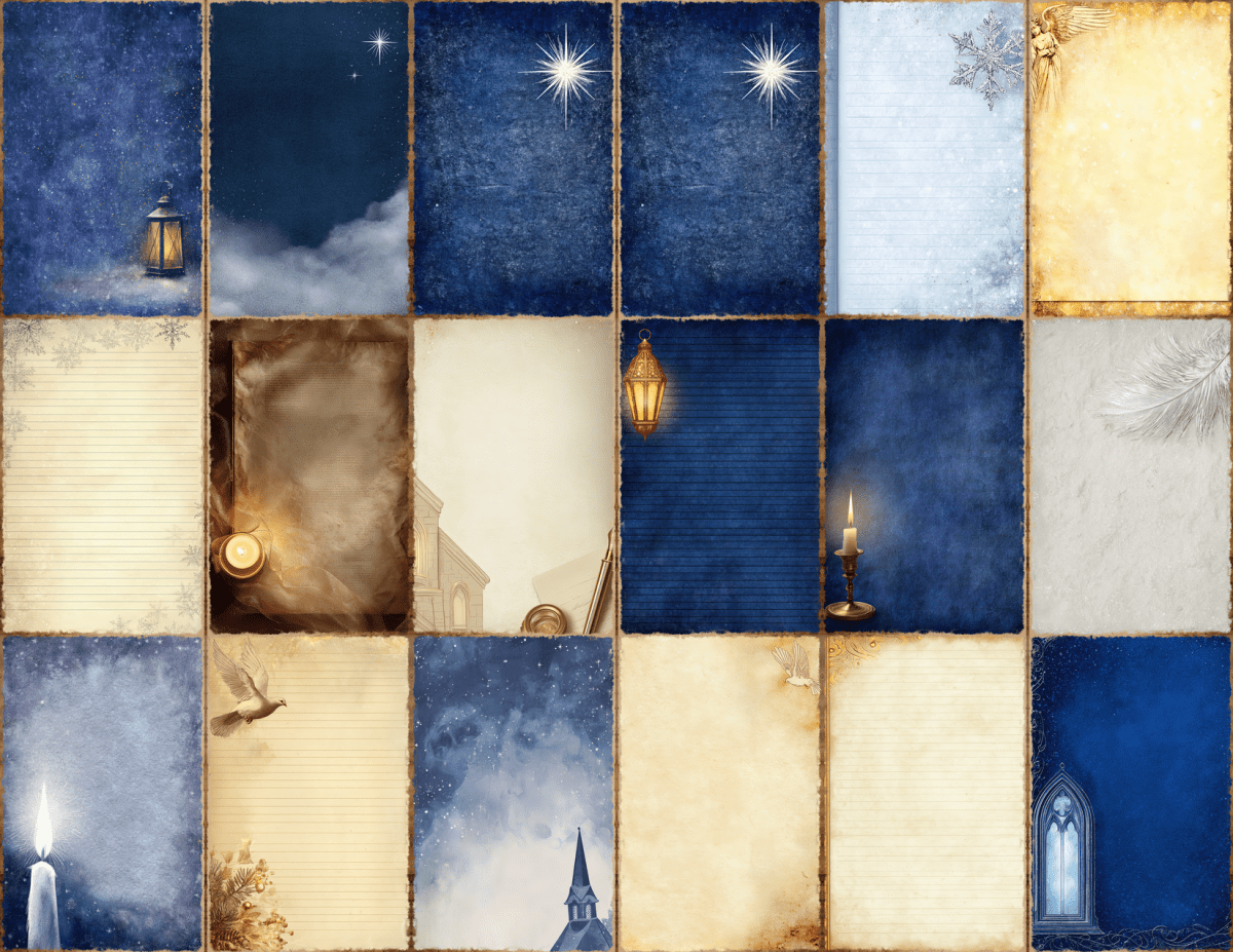 Silent Night Journal Pages All Bundles Journal Pages new bundles all - WondersArtist