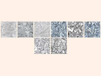 Silver Foil Seamless Digital Paper Elegant Foil Paper - Wonders Artist