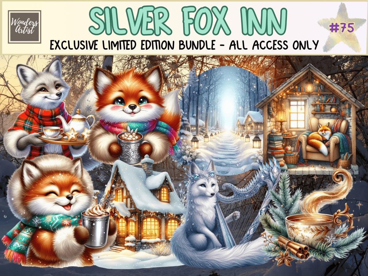 Silver Fox Inn Clipart (LIMITED EDITION) image 1