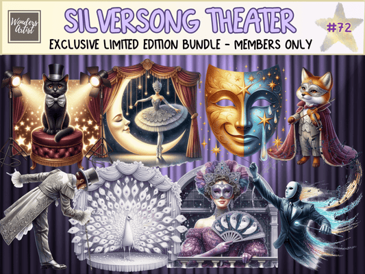Silversong Theater Clipart (LIMITED EDITION) all - access - bundle new bundles all new mini - WondersArtist
