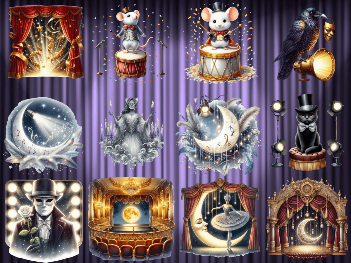 Silversong Theater Clipart (LIMITED EDITION) image 11