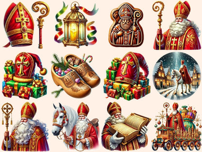 Sinterklaas (P2) Clipart dutch christmas png - Wonders Artist