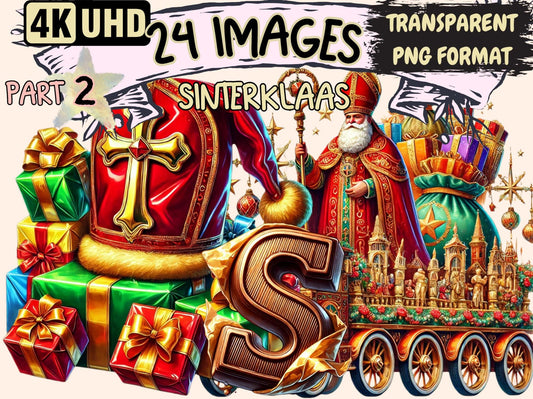 Sinterklaas (P2) Clipart - High - Quality Instant Digital Download for Creative Projects