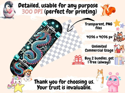 Skateboards (P2) Clipart Skate Deck PNG - Wonders Artist