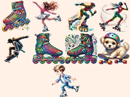 Skating Clipart Ice Skating Art - Wonders Artist