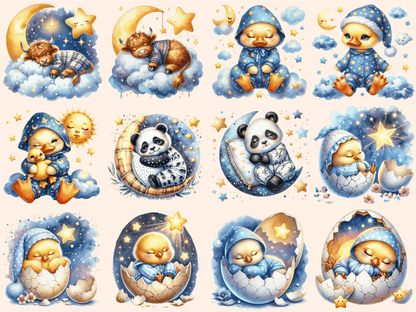 Sleepy Animals Clipart animal graphics autopost baby animal clipart - WondersArtist