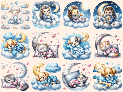 Sleepy Animals Clipart animal graphics autopost baby animal clipart - WondersArtist