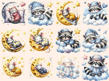 Sleepy Animals Clipart animal graphics autopost baby animal clipart - WondersArtist