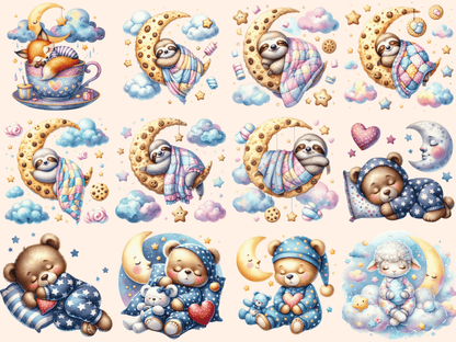 Sleepy Animals Clipart animal graphics autopost baby animal clipart - WondersArtist