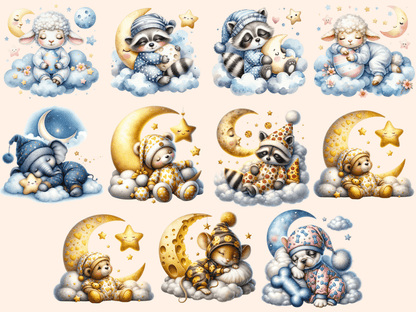 Sleepy Animals Clipart animal graphics autopost baby animal clipart - WondersArtist