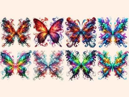 Smoke Butterflies Clipart artistic butterfly - Wonders Artist