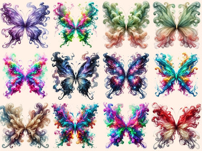 Smoke Butterflies (P2) Clipart artistic butterfly - Wonders Artist