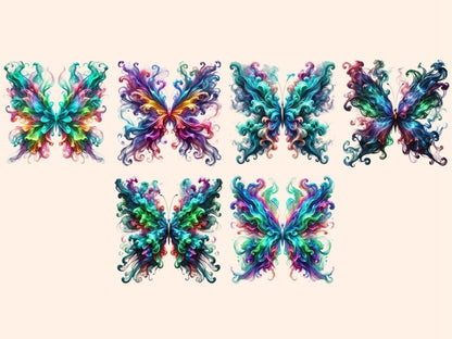 Smoke Butterflies (P3) Clipart artistic butterfly - Wonders Artist