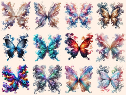 Smoke Butterflies (P3) Clipart artistic butterfly - Wonders Artist