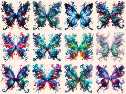 Smoke Butterflies (P3) Clipart artistic butterfly - Wonders Artist