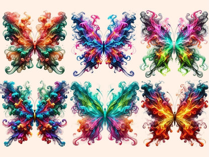 Smoke Butterflies (P4) Clipart artistic butterfly - Wonders Artist