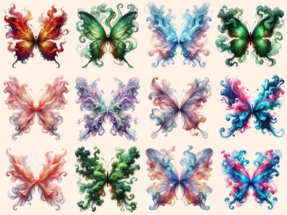 Smoke Butterflies (P5) Clipart artistic butterfly - Wonders Artist