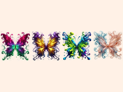 Smoke Butterflies (P7) Clipart artistic butterfly - Wonders Artist