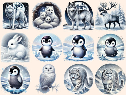 Snow Animals Clipart Arctic Animals - Wonders Artist