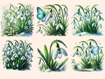 Snowdrops Clipart Botanical Snowdrops - Wonders Artist