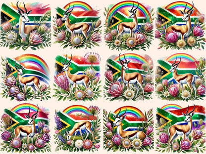 South African Springboks Clipart antelope clipart - Wonders Artist