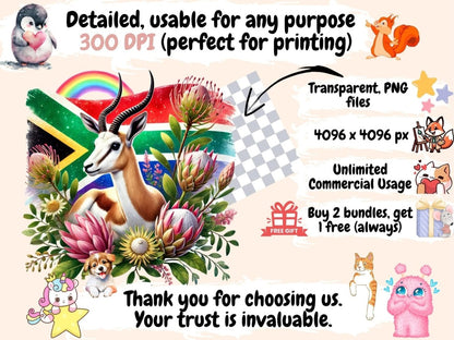 South African Springboks Clipart antelope clipart - Wonders Artist