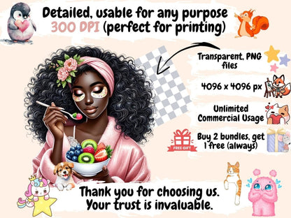 Spa Girls Clipart African American spa - Wonders Artist