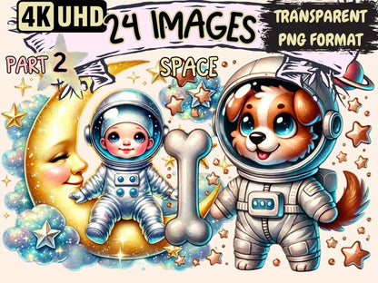 Space (P2) Clipart Astronaut Graphics - Wonders Artist