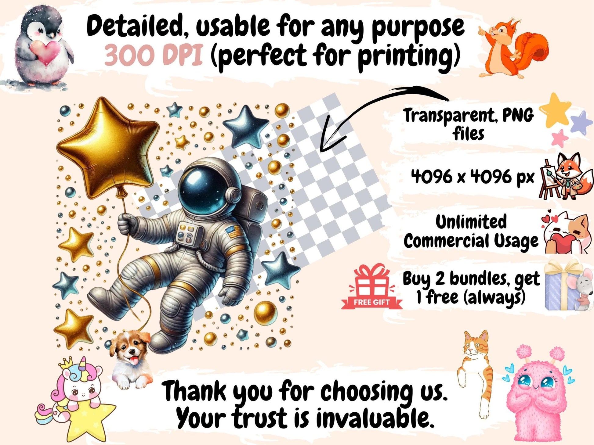 Space (P3) Clipart - High - Quality Instant Digital Download for Creative Projects