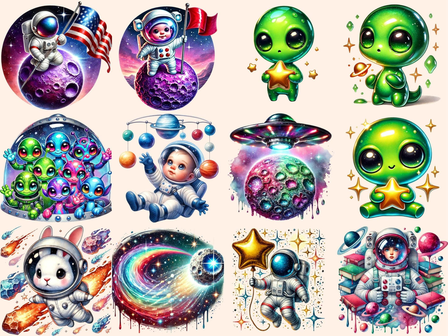 Space (P3) Clipart - High - Quality Instant Digital Download for Creative Projects