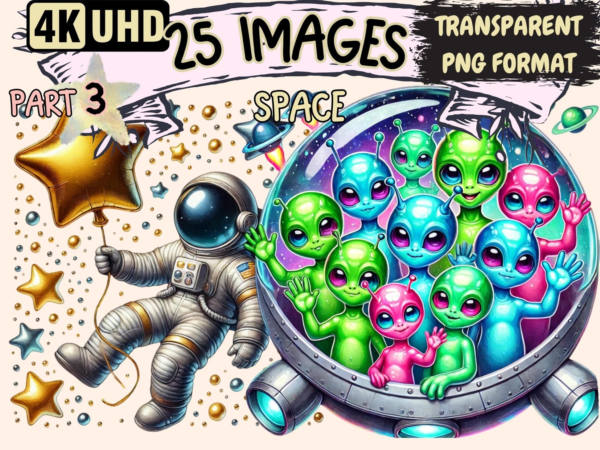 Space (P3) Clipart - High - Quality Instant Digital Download for Creative Projects