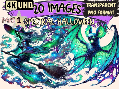 Spectral Halloween Clipart Creepy Ghost PNG - Wonders Artist