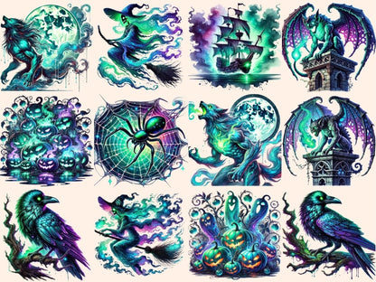 Spectral Halloween (P3) Clipart Creepy Ghost PNG - Wonders Artist