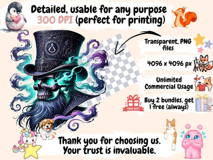 Spectral Halloween (P4) Clipart Creepy Ghost PNG - Wonders Artist