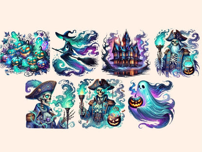 Spectral Halloween (P4) Clipart Creepy Ghost PNG - Wonders Artist