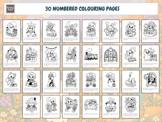 Spooky Color-by-Number Coloring Book