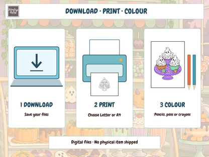 Spooky Sweet Treats Coloring Book — digital download