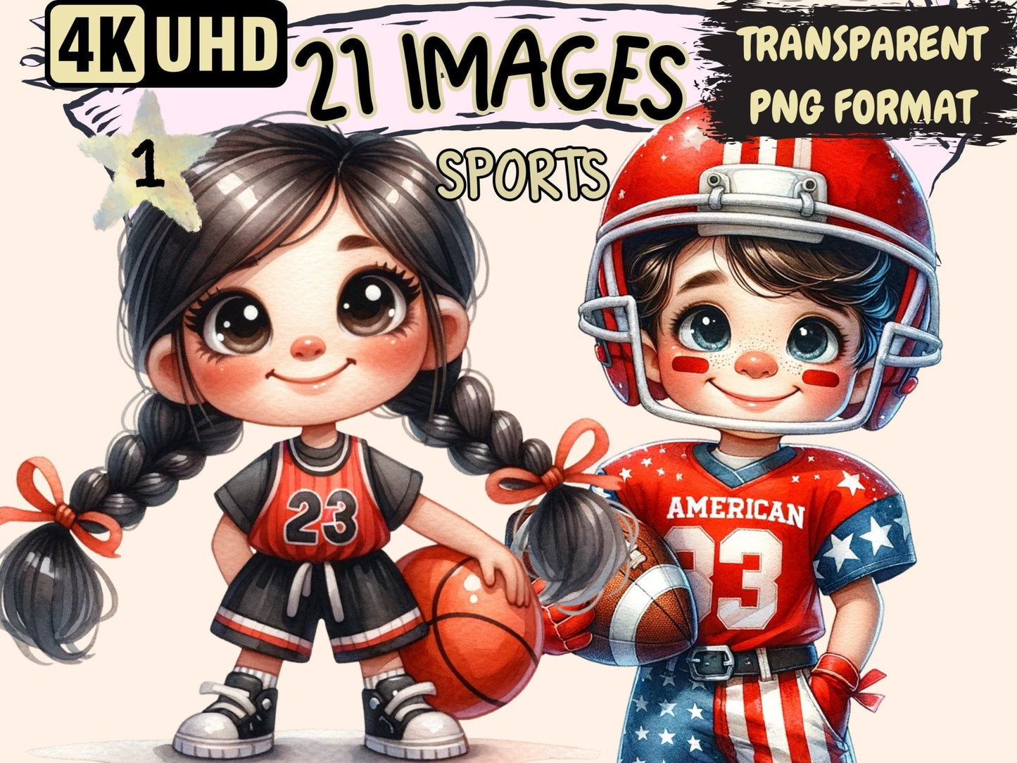 Sports Clipart - High - Quality Instant Digital Download for Creative Projects