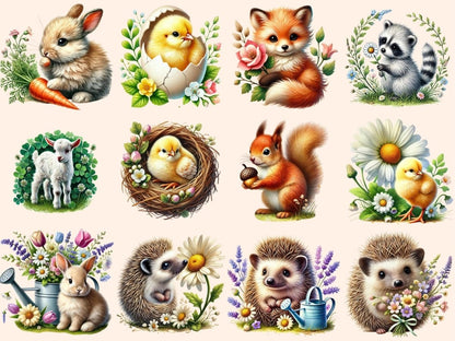 Spring Baby Animals (P2) Clipart baby animals clipart - Wonders Artist